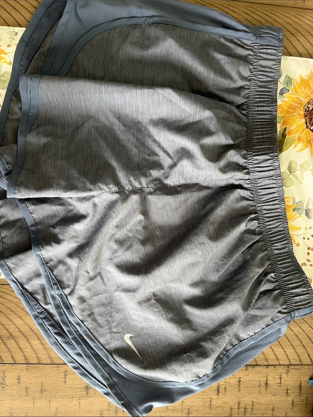 Nike Light Gray Performance Running Shorts